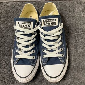 Navy blue converse sneakers